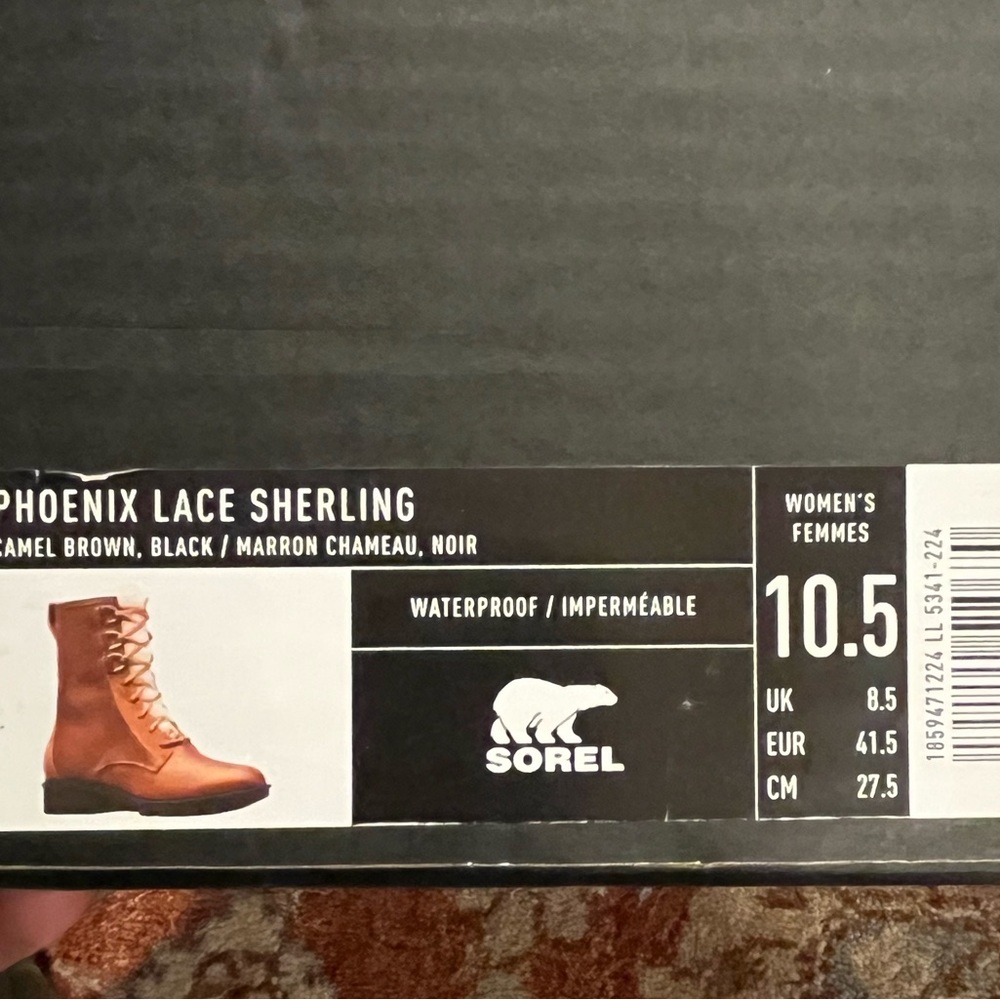 Sorel Phoenix Lace Shearling Sz 10.5 - Picture 4 of 8